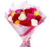 Букет "15 роз микс в корейской упаковке"