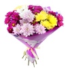 Букет "9 кустовых хризантем микс в корейской упаковке"
