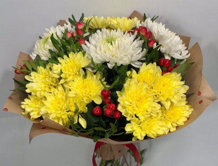Букет из Хризантем Марго