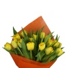 Букет "15 желтых тюльпанов в крафте"