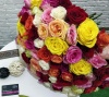 Букет из 101 розы микс