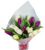 Букет "15 тюльпанов в крафте"