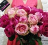 Букет из 25 розовых роз