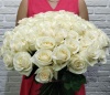 Букет из 51 белой розы