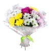 Букет "7 кустовых хризантем микс в корейской упаковке"