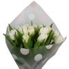 Букет "15 белых тюльпанов в крафте"